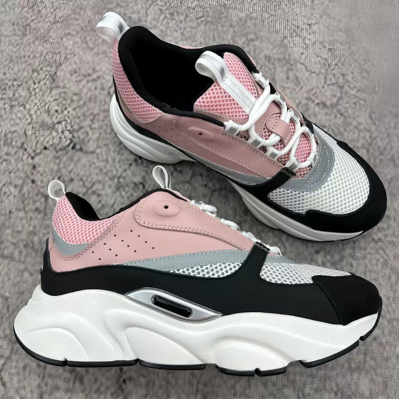 bestseller b22 breathable mesh running shoes - couple's style, export-grade, comfortable patchwork running sneakers