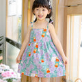 Girls' summer princess dress - cute cotton sundress for toddlers and young girls - korean style spaghetti strap dress (cross-border e-commerce)
