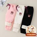 Girls' lambswool pants - kids' autumn/winter fleece-lined thickened cotton pants - boys' and girls' middle school sports pants - winter dropshipping available