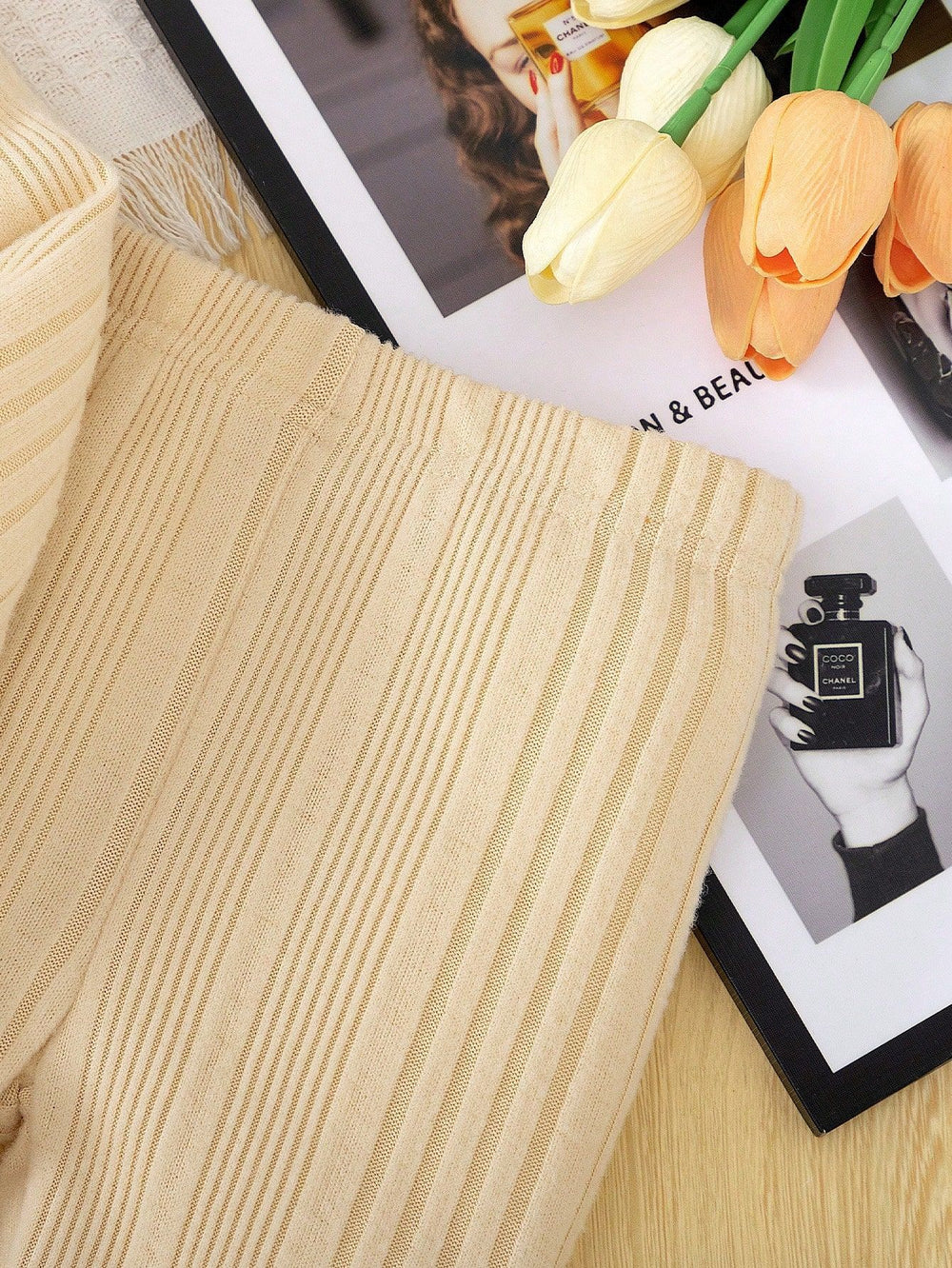 new product girl fashion style thickened brushed knitting hooded tops+casualpants pants suit