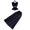 Korean style commute-friendly sleeveless vest a-line skirt two-piece set for women, spring 2026, slim fit, high-waisted outfit
