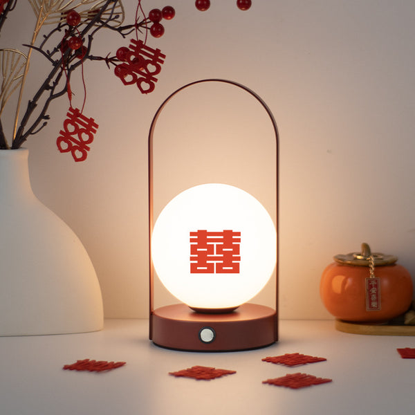 Wedding desk lamp, bedroom bedside lamp, wedding room dowry lamp, wedding red pair of long lights, wedding gift for the newlyweds