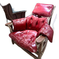 Popular living room b&b small apartment single sofa retro creative lazy chair medieval style solid wood leisure chair