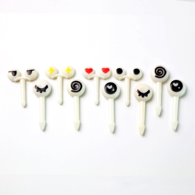cartoon fruit fork set - cute animal creative fruit picks, bento fruit forks, dessert forks - wholesale