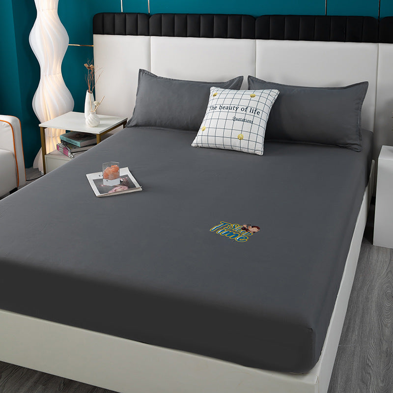 Printing fitted sheet bed cover simmons protective dust cover all-inclusive elastic bed cover that won't pill or shrink