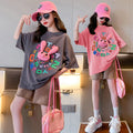 Girls' summer outfit set - new  styles for older girls: trendy summer activewear, popular kids' summer fashion