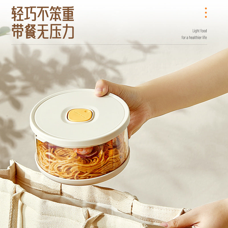 High borosilicate glass lunch box can be heated in microwave oven, food grade lunch box with lid, sealed and fresh storage bento box