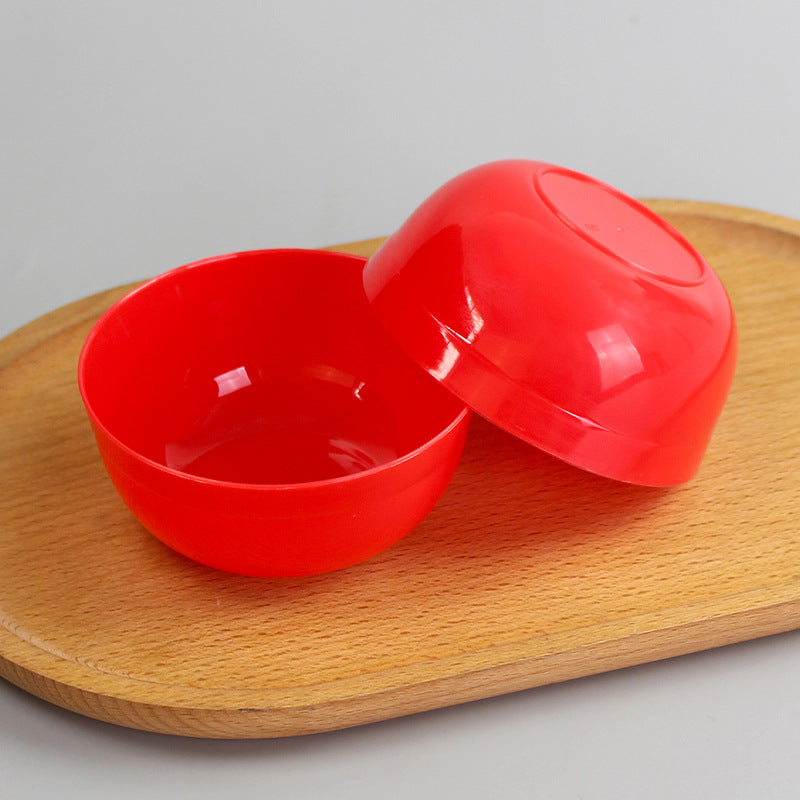 Red, yellow, blue, and green mask bowl - colorful plastic bowl for spa & beauty - mask mixing bowl #3 - small bowl - mask tool wholesale