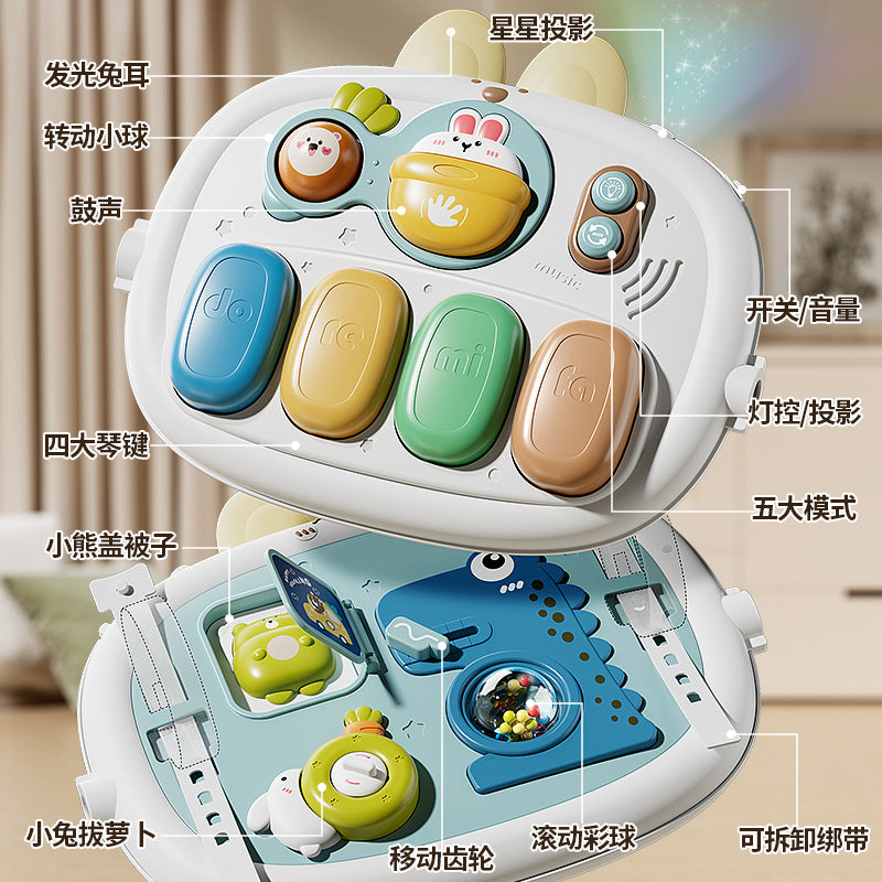 Baby toy foot pedal piano gym activity center for newborns and infants (0-1 year olds, 6 months+), educational musical early learning gift