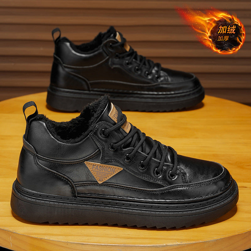 2025 winter's hottest trend: high-top martin boots - fleece-lined, extra thick, trendy, casual, versatile, and warm cotton shoes