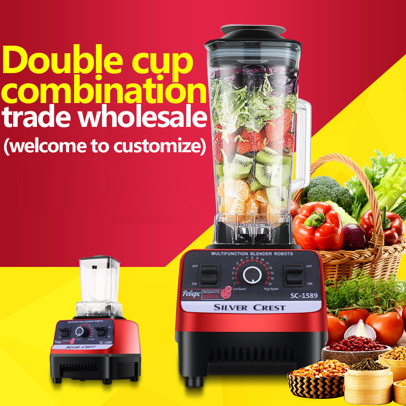Multi-functional blender for home use - large capacity soy milk maker, baby food processor, mixer, food grinder, fruit and vegetable juicer - cross-border e-commerce