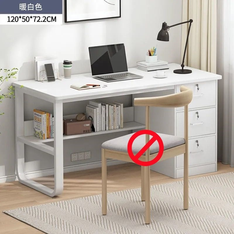 Computer desk desktop office desk bookshelf modern minimalist table home bedroom student writing study desk