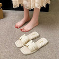 Xiaoxiangfeng sandals women's summer outwear non-slipeasiest for matchfashion imitation wood grain flatsh belt one-line slippers women's export