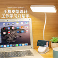 Eye-care desk lamp for studying and reading, rechargeable clip-on bedside lamp, bedroom dorm room lamp, office desk work light