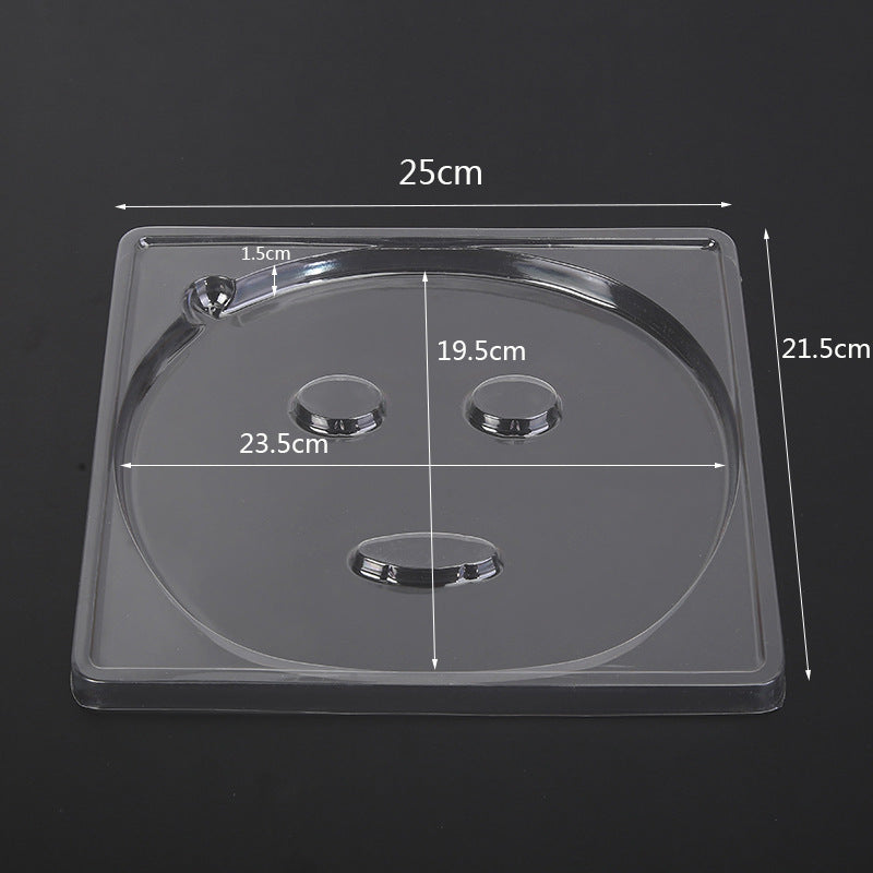 Large seaweed homemade facial mask mold diy facial mask tray mask plate plastic blister transparent trough beauty