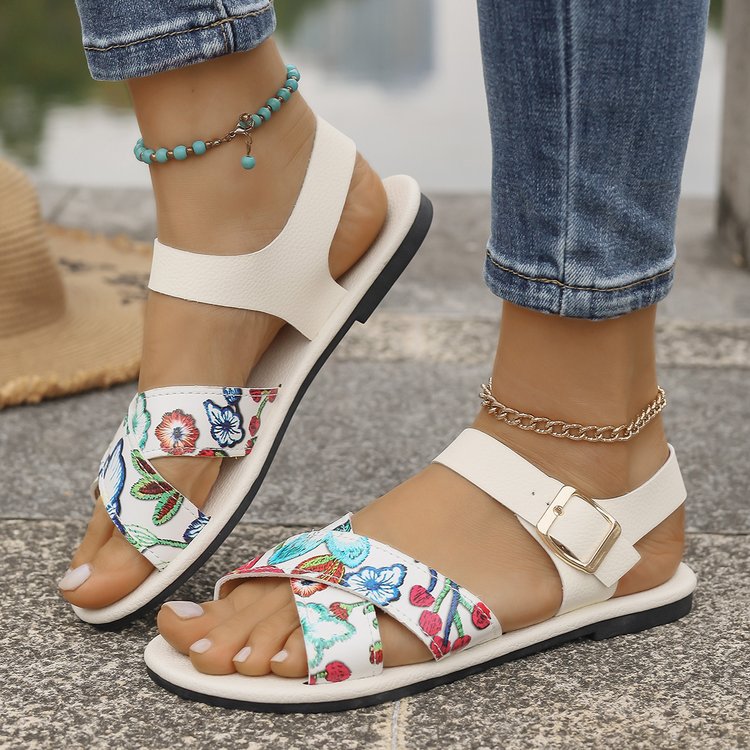 export plus size high heel women's sandals - new summer open toe casual retro peep-toe sandals for women