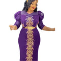 European and american clothing african     christmas hot-selling rhinestone party dress