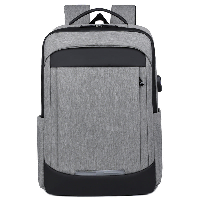Backpack Men's Business Computer Backpack Large Capacity USB Charging Lightweight Travel Backpack Printable Logo