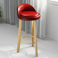 Bar stool, light luxury modern minimalist design, backrest included, bar-specific chair, high stool for home use, bar chair, solid wood