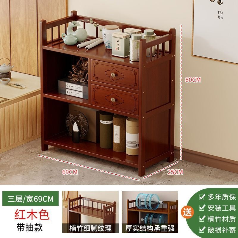 New chinoiserie bogu rack small tea cabinet tea set storage rack tea display rack tea rack tea room tea cabinet ornaments