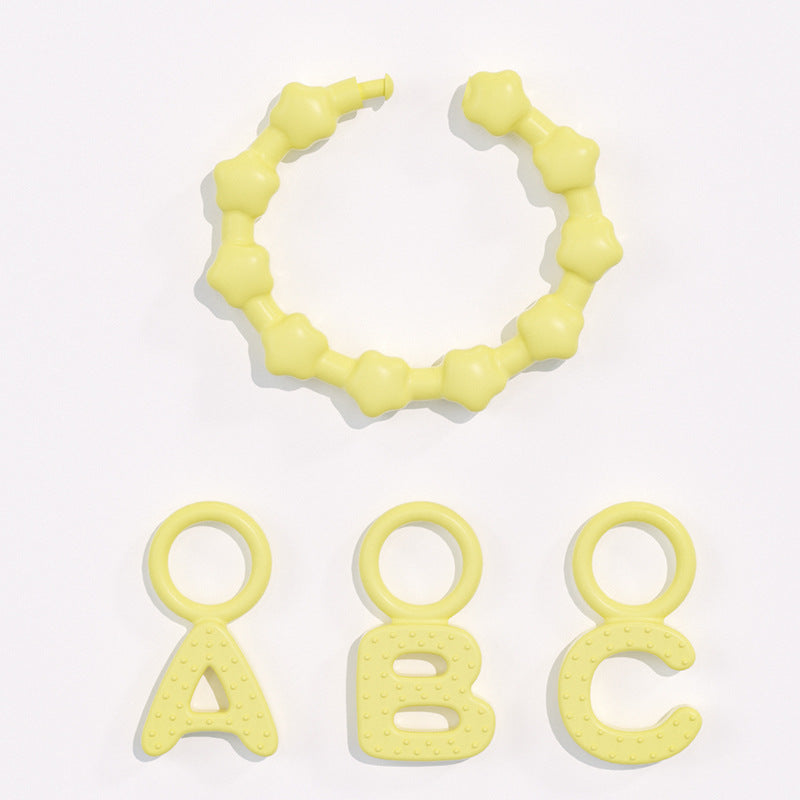 Baby silicone bracelet, toothpaste, baby anti-eating hand glue, gnawing baby teeth, toy pacifier, molar stick