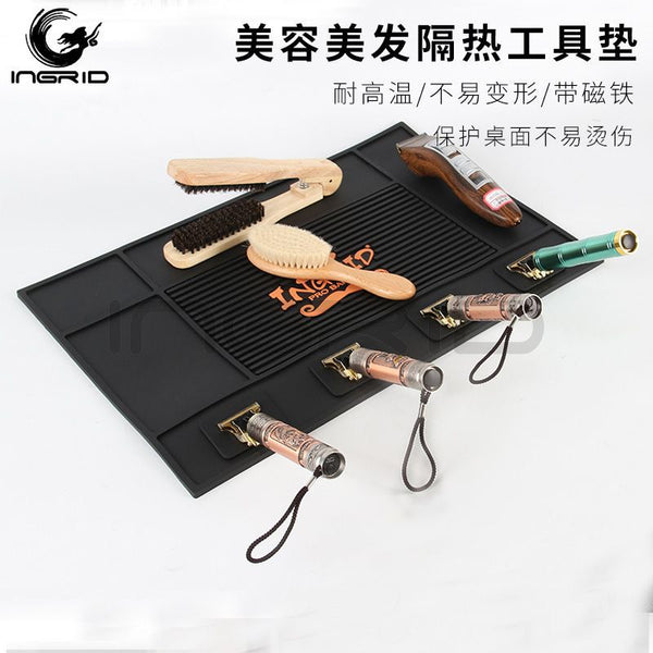 Hair tools, thermal insulation pads, hairstylist countertops, electric push scissors, combs, storage pads, special anti-scalding and thermal insulation pads for hair salons