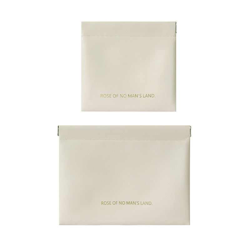 Automatic closure, shrapnel storage bag, data cable, earphone, portable storage bag, going out, cosmetics, cosmetic bag mouth, red envelope.