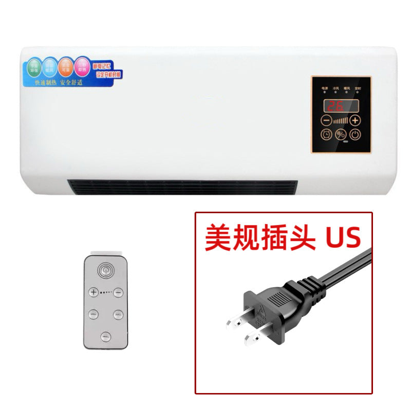 Wall-mounted fan heater electric heater for home wall-mounted desktop small bathroom bathroom heater cross-border in stock