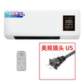 Wall-mounted air conditioner/heater with us plug and white housing