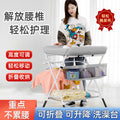 Diaper changing table - portable, multifunctional, foldable baby care station for newborns - bathing, diaper changing, and massage