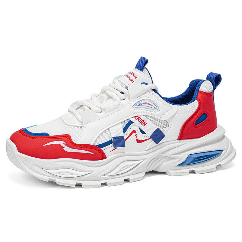 2026 summer new dad shoes men's versatile chunky sole height increasing athletic casual shoes student trendy brand running shoes men's footwear