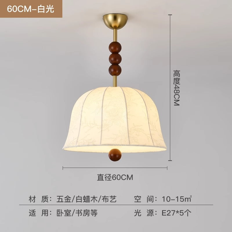 [Strict selection] American retro chandelier main room light Nanyang wind bar light creative fabric B & B apartment lighting