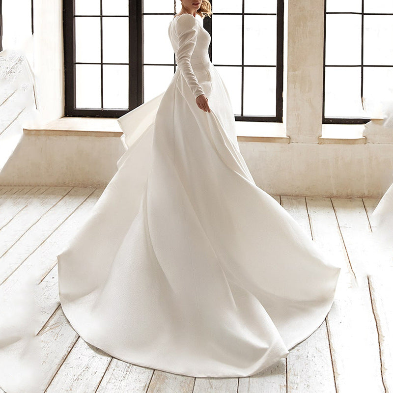 spring/summer new arrivals: european and american style women's elegant white dress - slimming, french chic, long gown