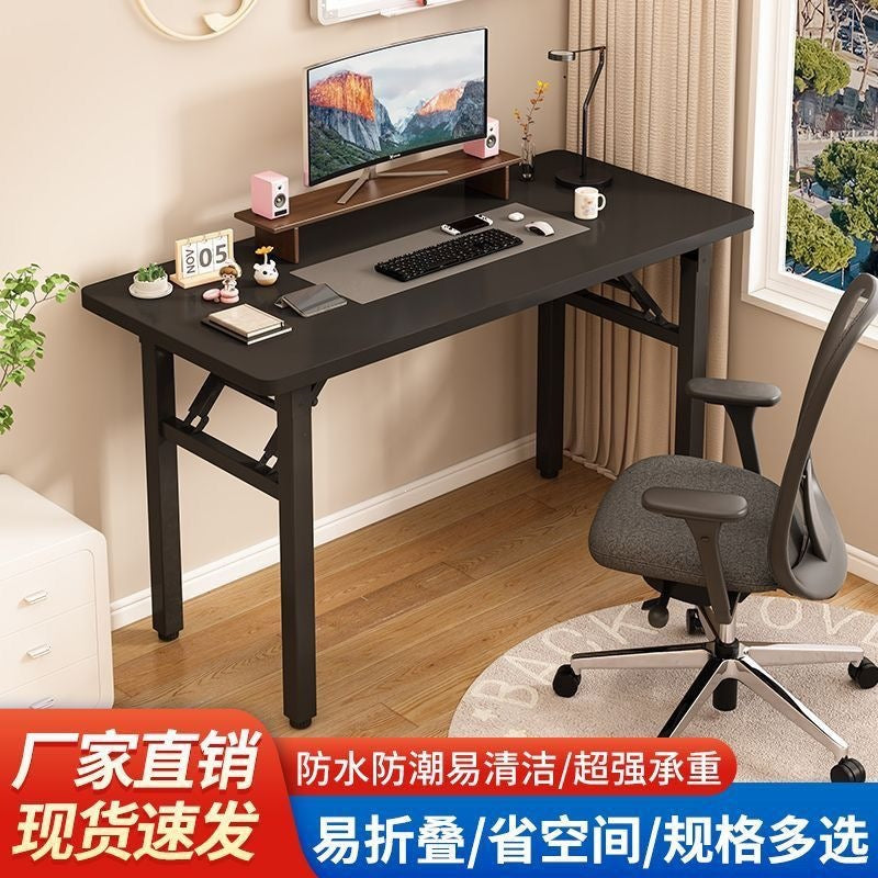 Foldable table - desk, computer desk, side table, simple writing desk, office desk, training & conference table, exhibition table, small apartment bedroom table