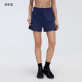 Quick-drying loose sports shorts for women, outdoor running training shorts, high waistslimming look yoga fitness pants d26070
