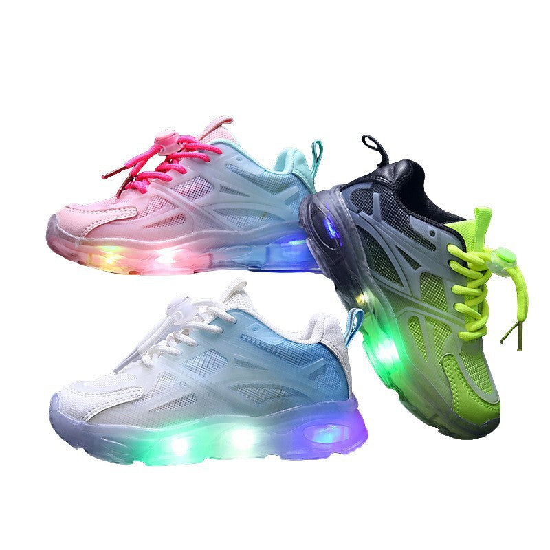 Children's sports shoes summernew arrival mesh shoes breathable bright light mesh kids dad shoes boys shoes summer style