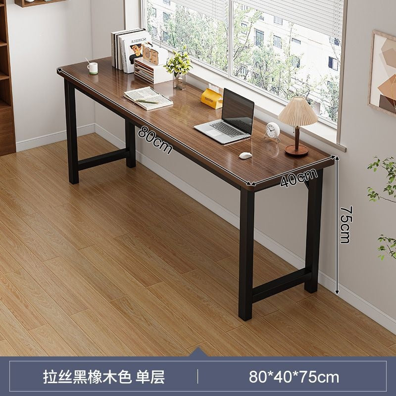 Desk student for home rounded corner bench desk against the wall across the bed simple rental house double double computer desk