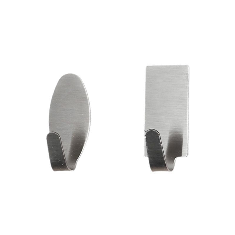 Heavy-duty adhesive hooks - no drilling required! perfect for kitchen, bathroom, walls, backpacks. damage-free, 304 stainless steel, high load-bearing capacity