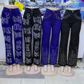 Wide-leg jeans women's jeans ready-made wide-leg sequinpants wholesale boyfriend jeans