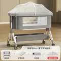 Baby crib: portable, multi-functional, foldable bassinet - newborn splice bed, convertible to full-sized bed