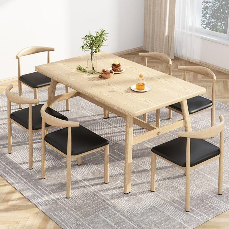 Dining table small apartment for home modern casual dining table and chairs commercial fast food restaurant table and chairs combination dining table rectangular table