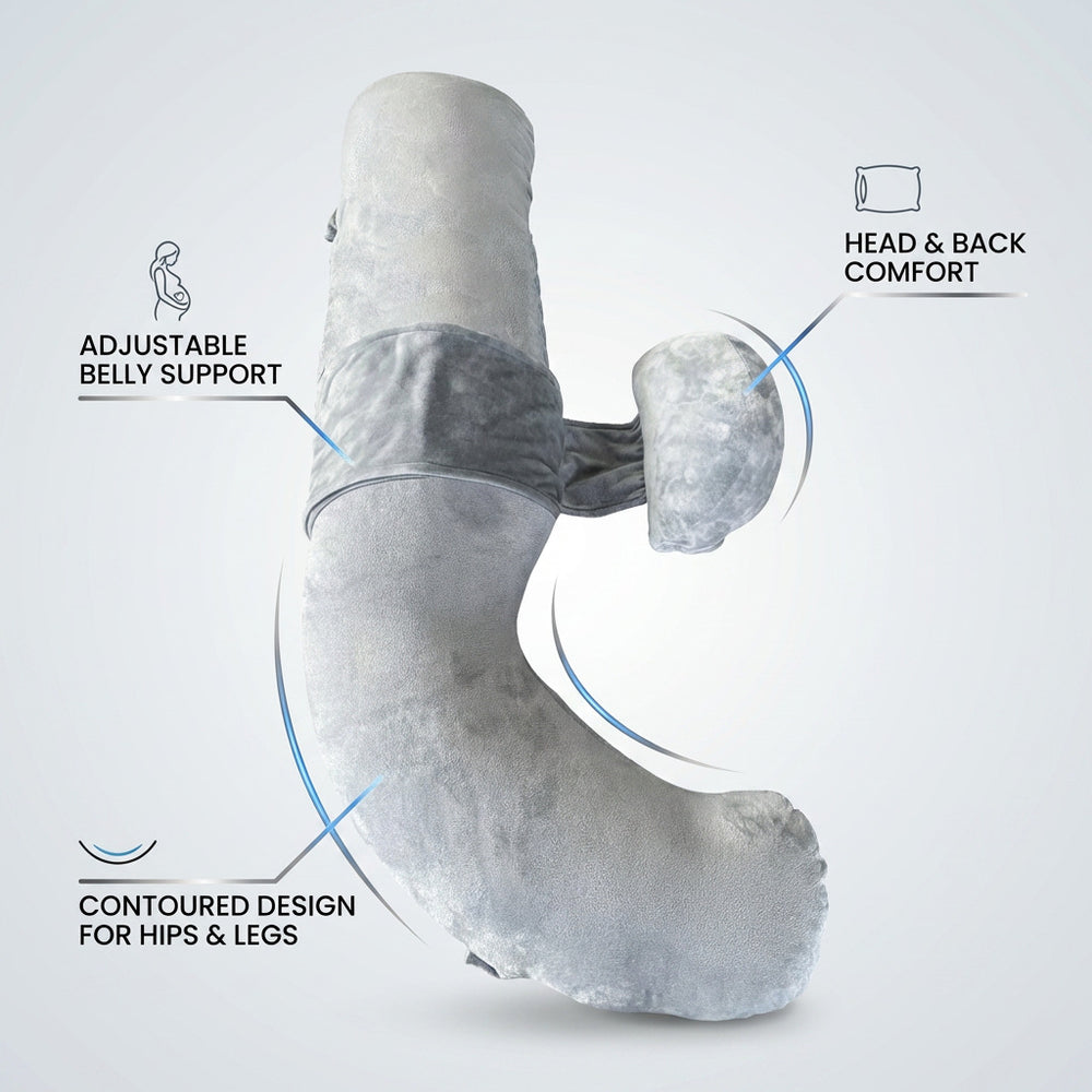 body pillow gray pregnant women sleeping pillow pregnant women side sleeping pillow slope pillow pregnant women must-have artifact pregnant women pillow