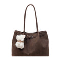Vintage chic underarm bag with adorable puppy charm - new large capacity tote, premium lightweight luxury shoulder bag