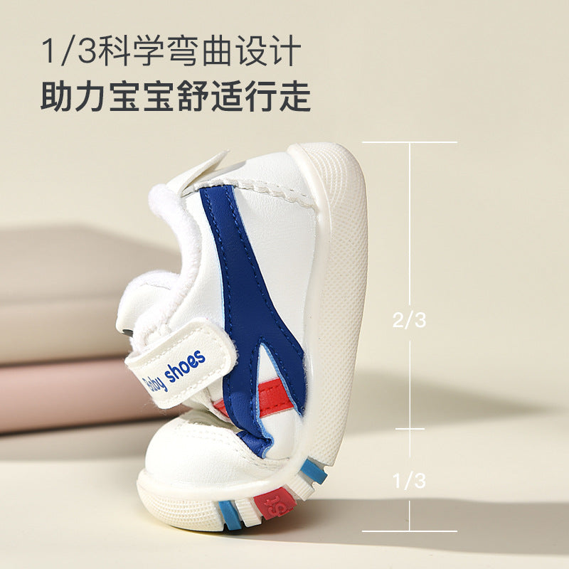 Toddler shoes for baby boys 0-1-3 years old, autumn/winter infant and toddler shoes for baby girls, soft sole non-slip, fleece-lined, extra thick cotton shoes