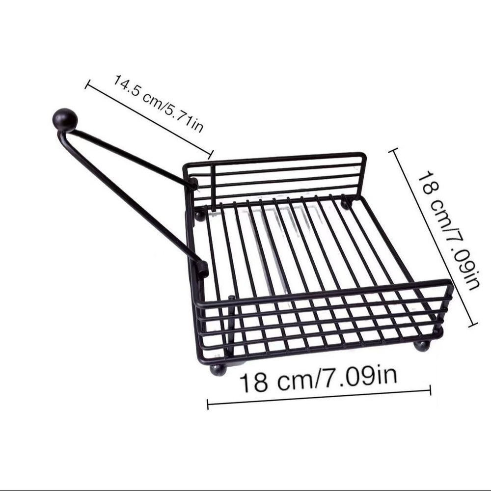 Modern minimalist metal square napkin holder iron art storage rack for cafes and restaurants - tabletop napkin dispenser