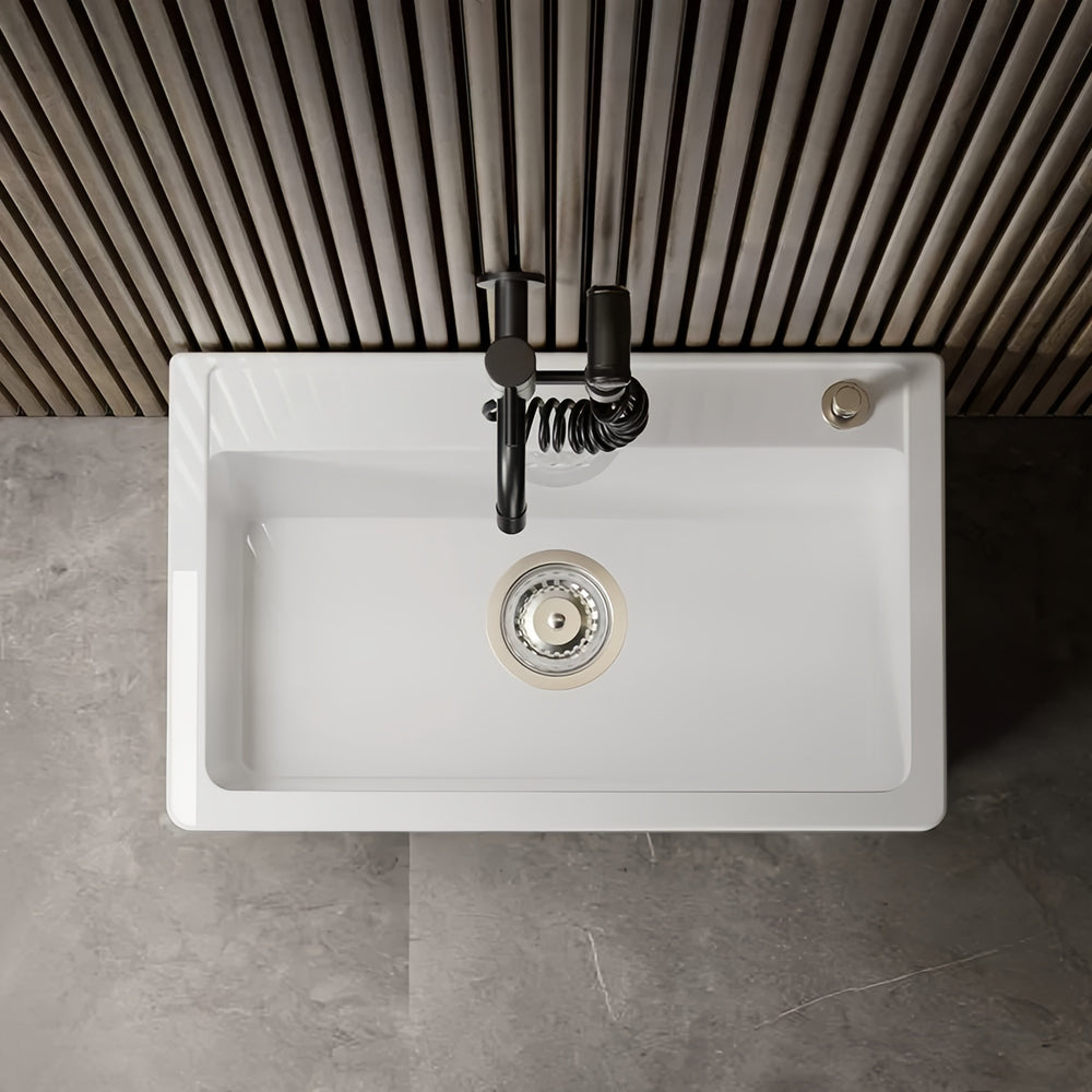 Tall ceramic balcony mop pool mop pool new arrivalfor home bathroom four-legged rectangular mop pool mop basin
