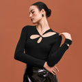 tr she hot petal seal black tight stretch cut outslimming looksense of designsexyjumpsuit bottom