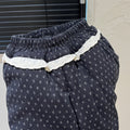 Autumn wintergirl trendy three-layer quilted thickenedheattech cotton pants for baby girls k-stylekids pants for children