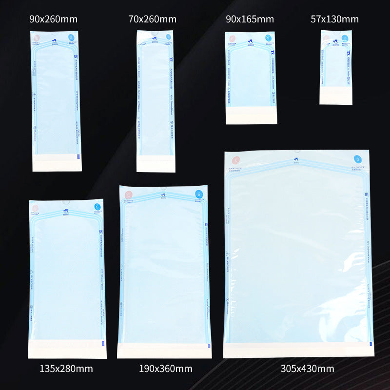 200 pieces/box Sterilization self-sealing bag Disposable sterilization Paper plastic bag Self-adhesive disinfection bag Oral instrument sealed bag