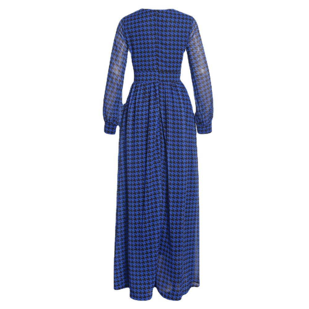 Aliexpress   new european and american foreign trade  chiffon maxi dress african plus size socialite fairy dress
